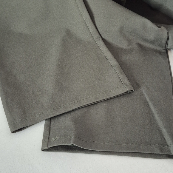 Quince Ponte Bootcut Pants Olive Green - Size XL Tall - Picture 12 of 16